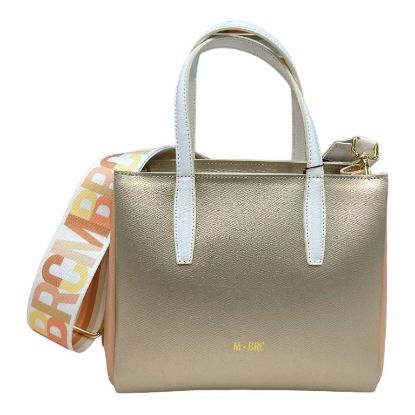 Immagine di M*BRC borsa donna shopper in pelle Media da braccio con tracolla L176